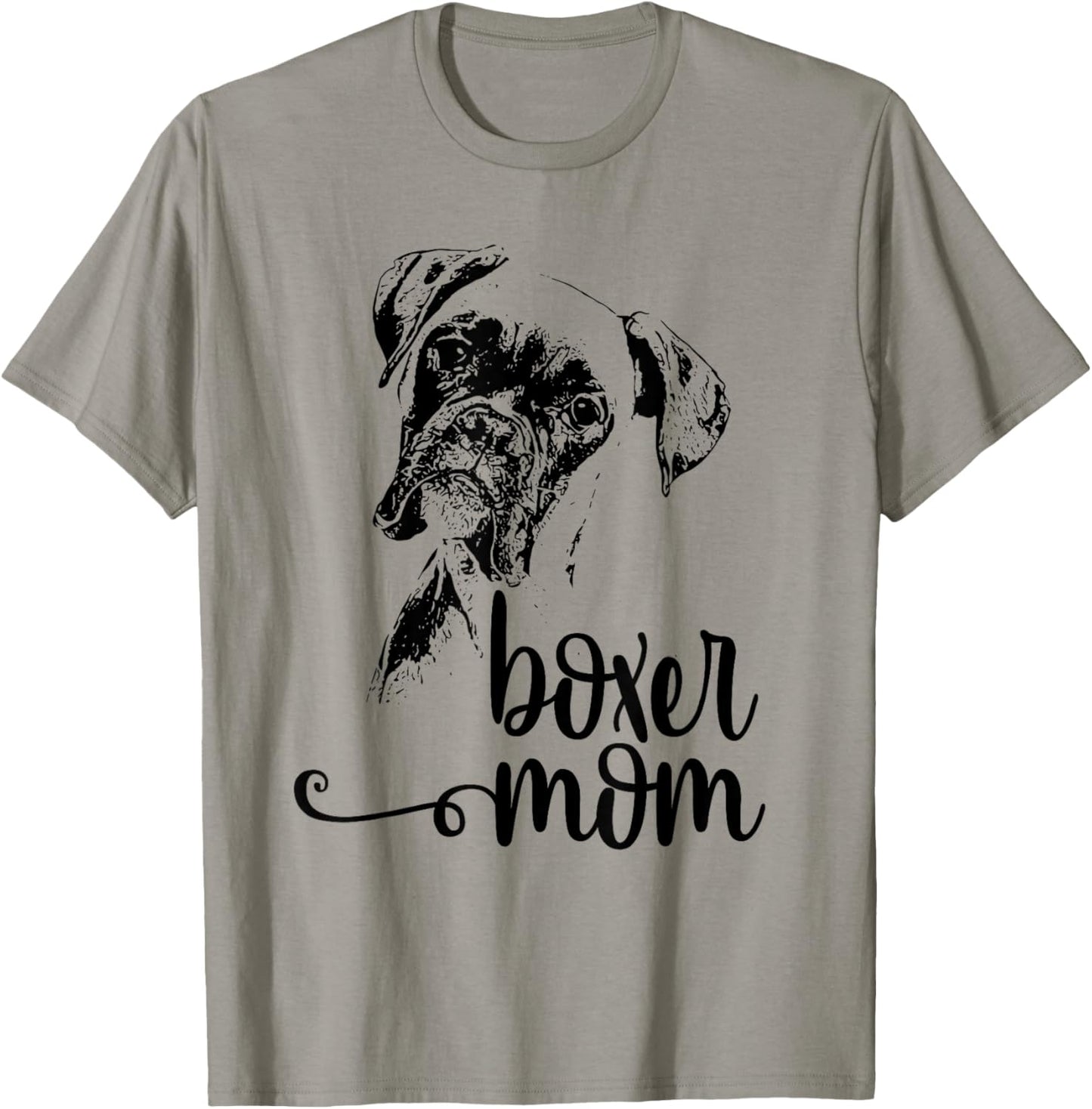 BOXER MOM DOG FACE T SHIRT DOG LOVERS BOXER MOM GIFT SHIRT