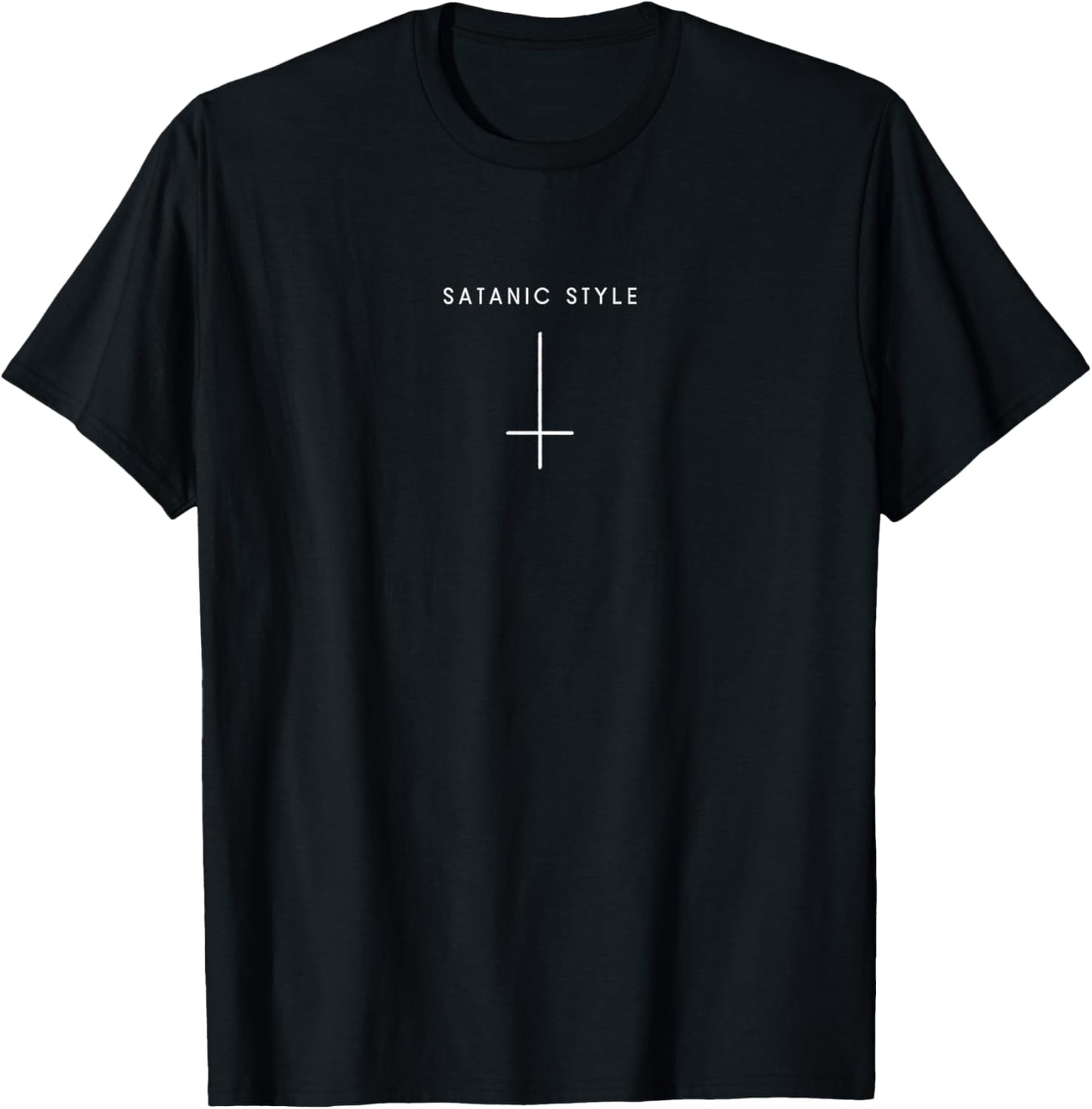 Satanic Style Inverted Cross Minimalist Satan