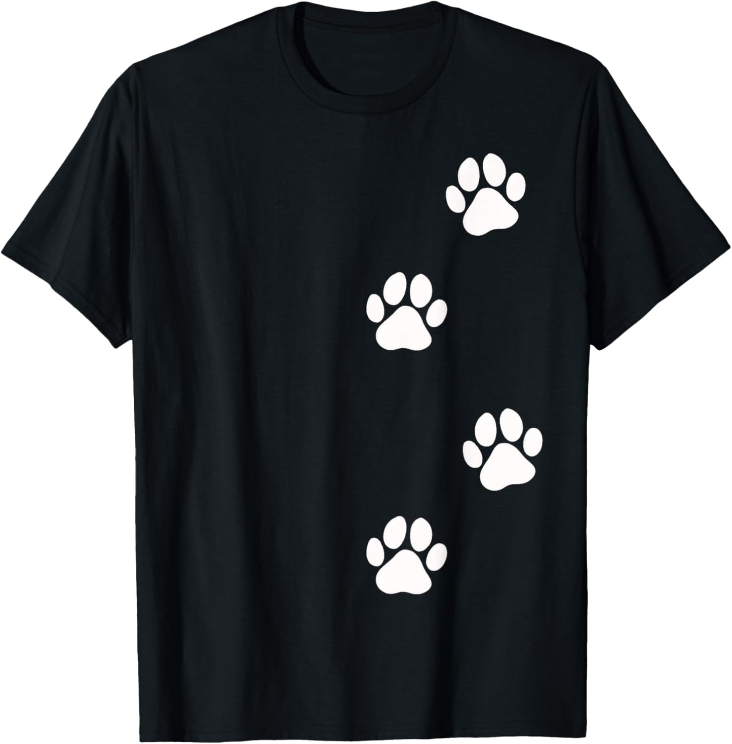 Paw Print Dog Cat Pet Lover T Shirt for Men Women Girls Kids