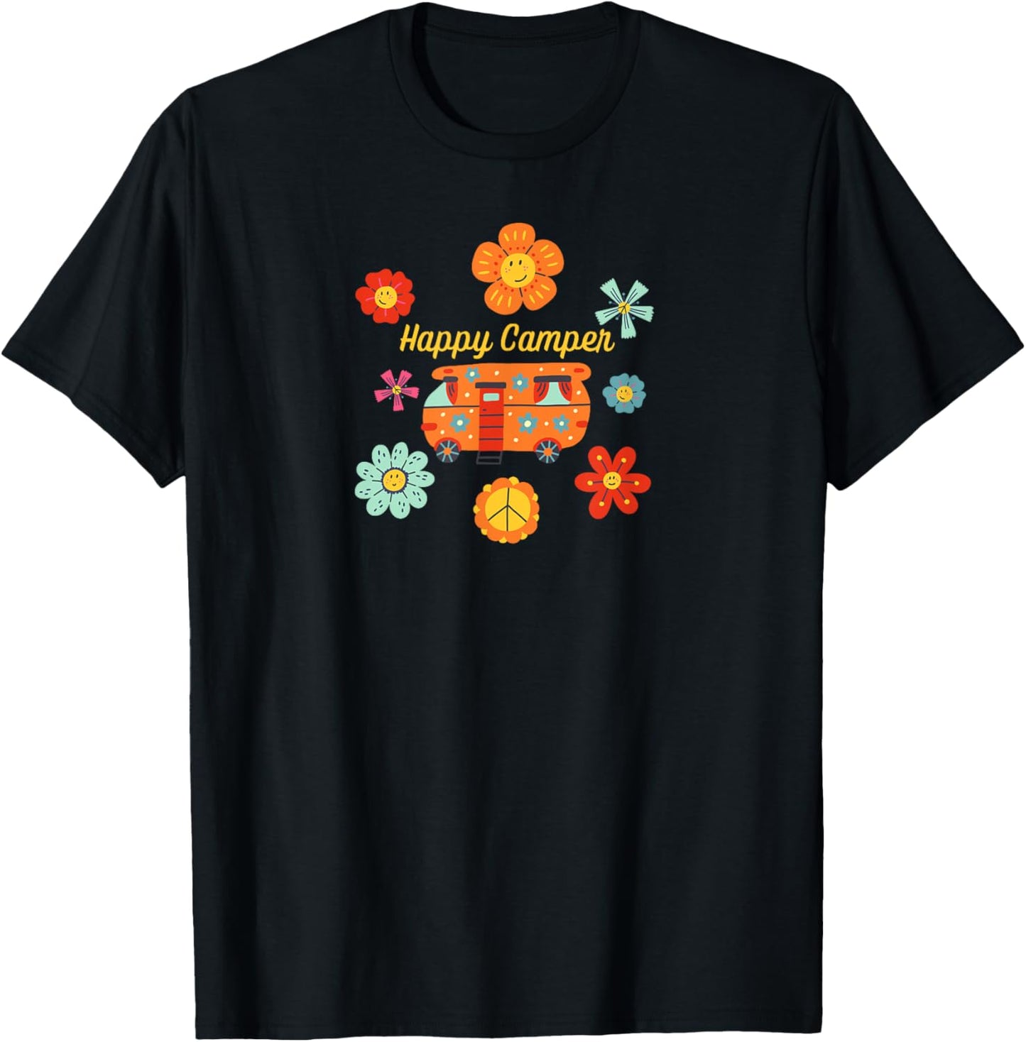 Happy Camper Vintage Hippie Boho Vibe RV Van Camping