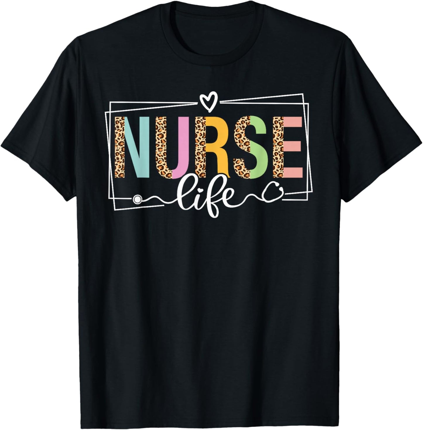 Nurse Life RN LPN CNA Nurse Week Healthcare Leopard Women