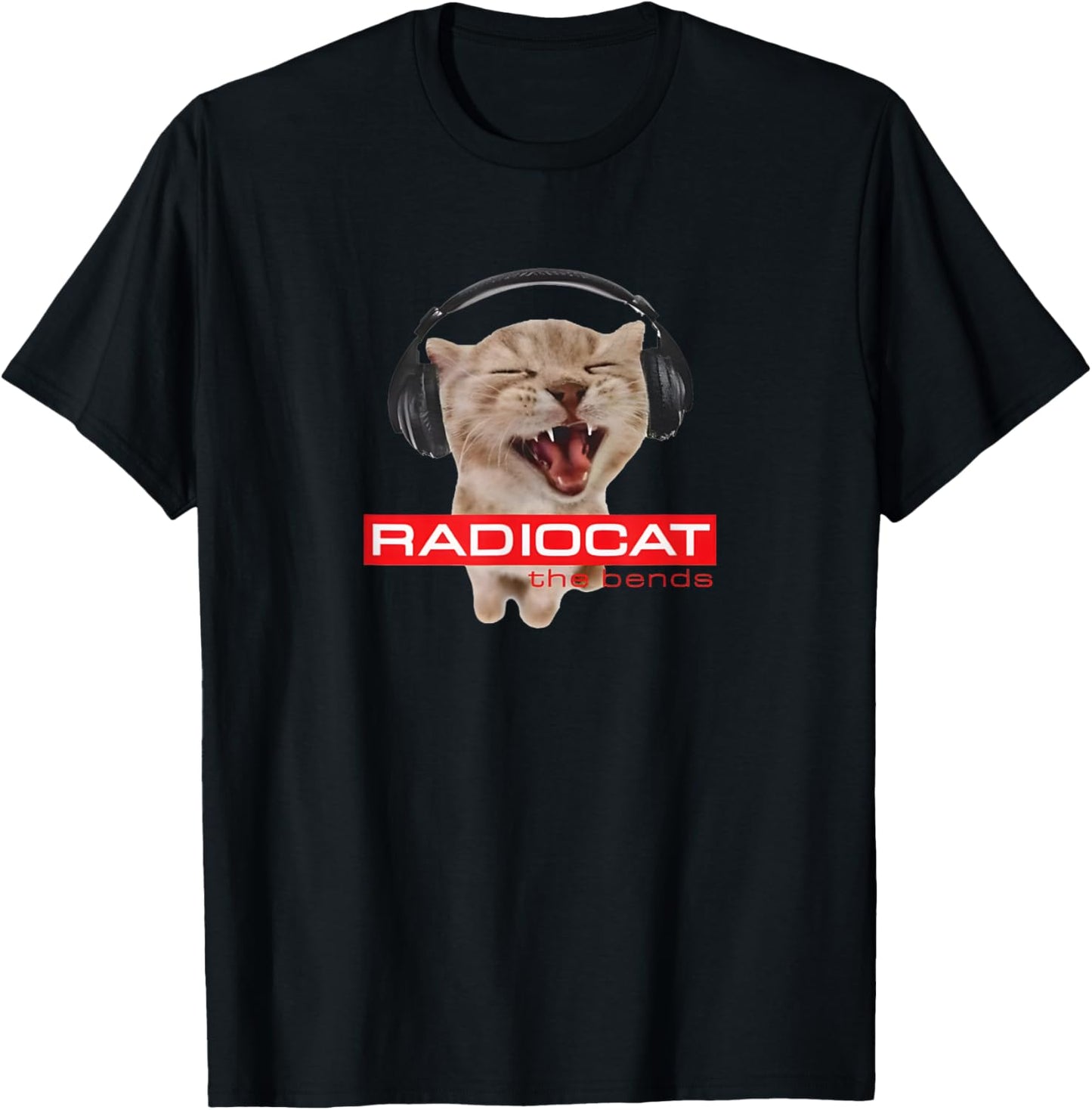 Kitten Headphones Cat Tech House Music Funny Cat Lover T Shirt for Men Women