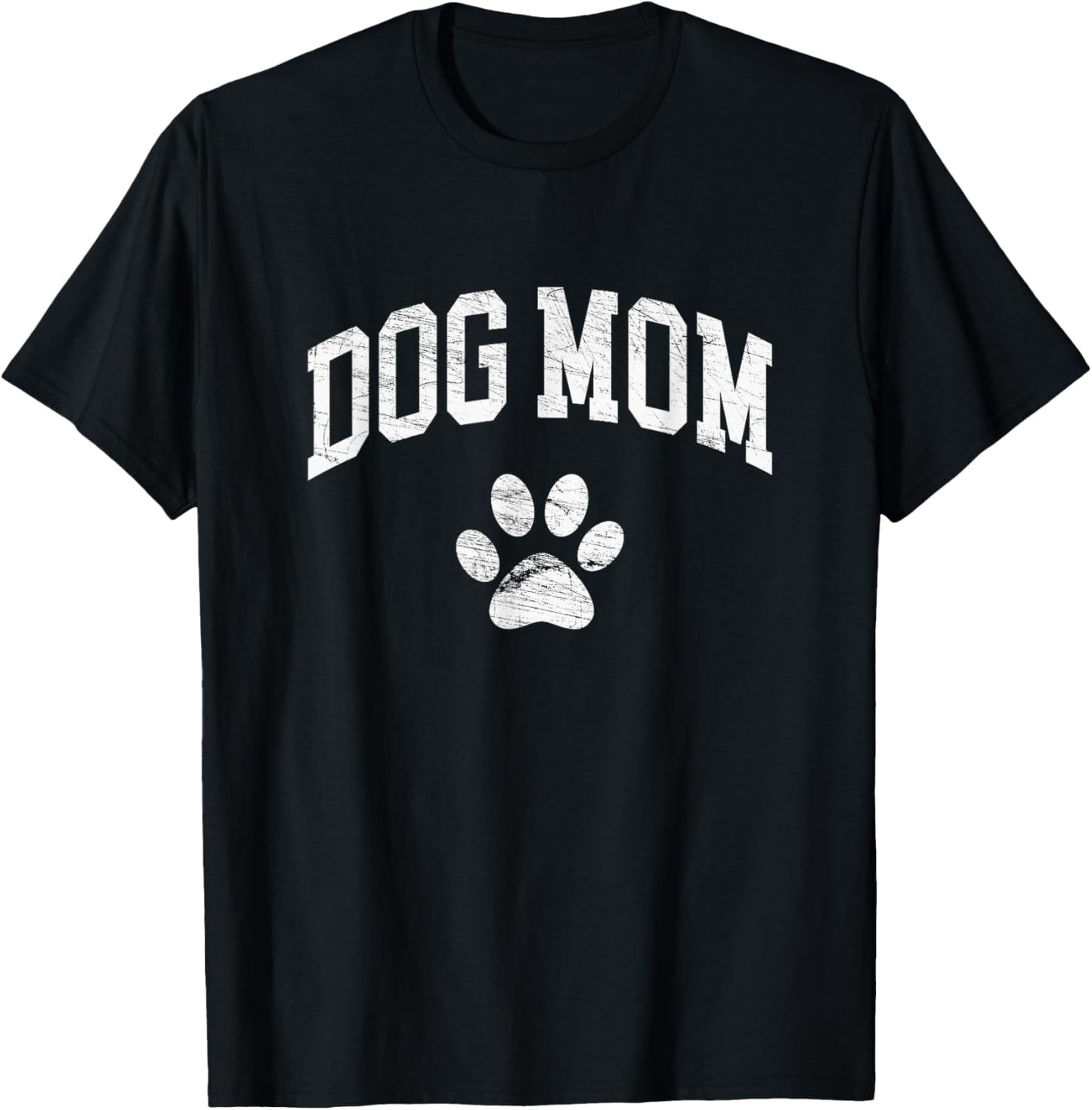 Dog Mom Vintage Distressed Design Funny Dog Paw