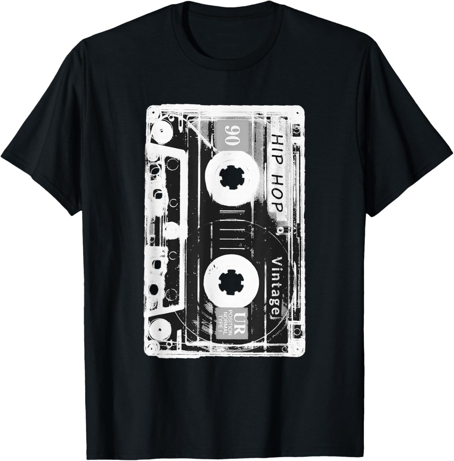 Vintage Cassette Tape Hip Hop Music 80s 90s Retro Distressed