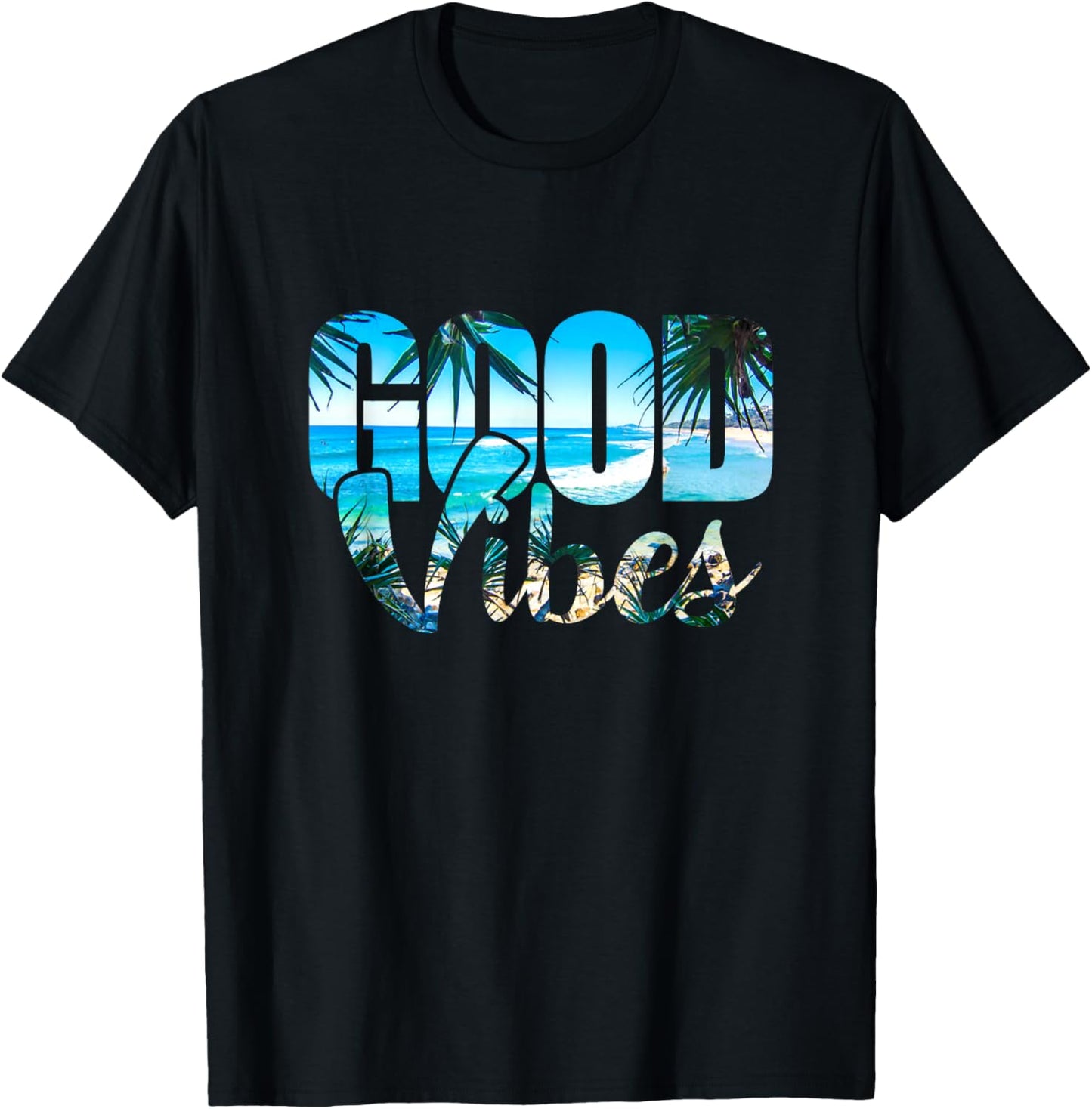 Good Vibes Positive Beach t shirt