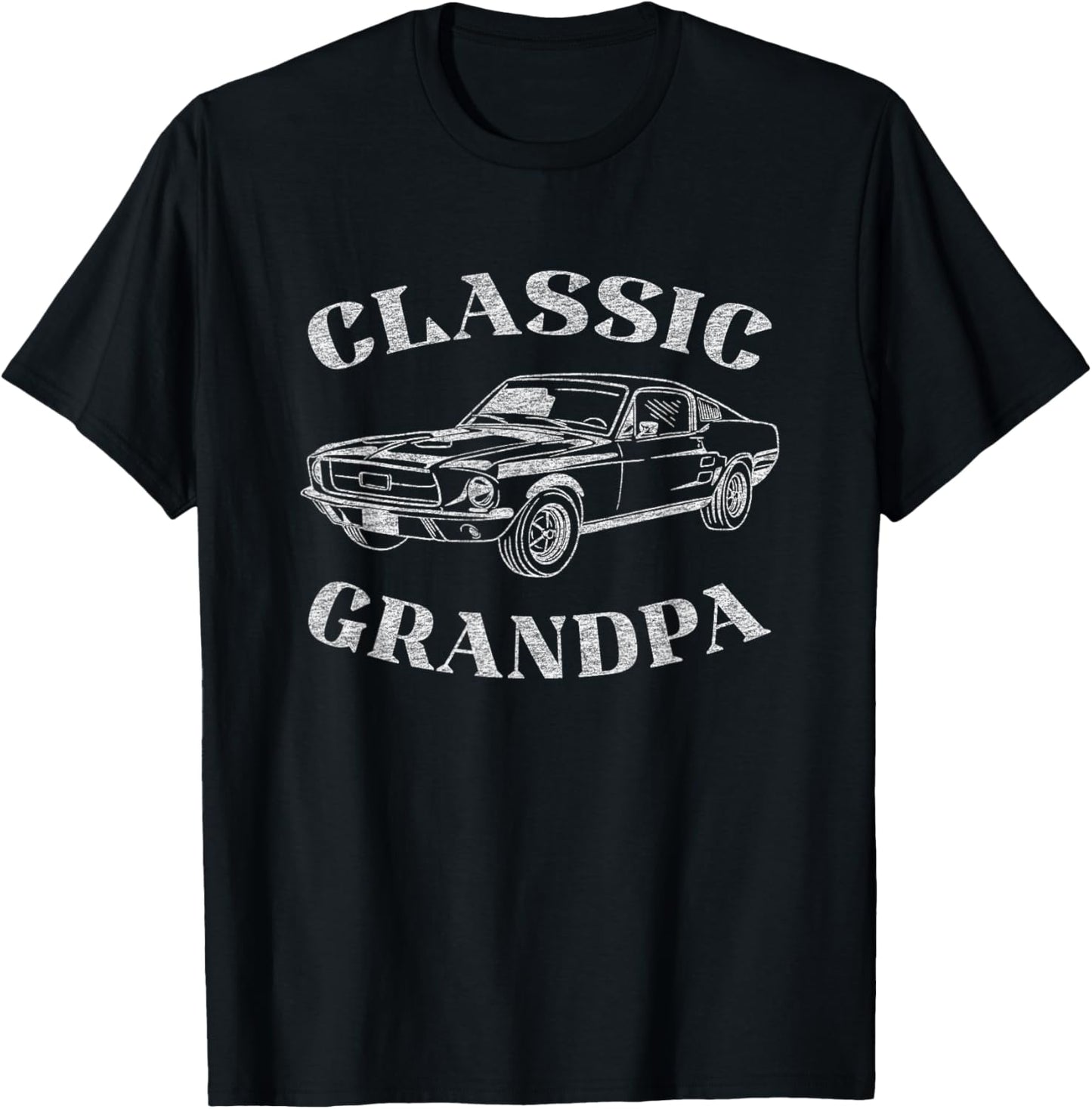 Funny Grandpa Classic Car Graphic