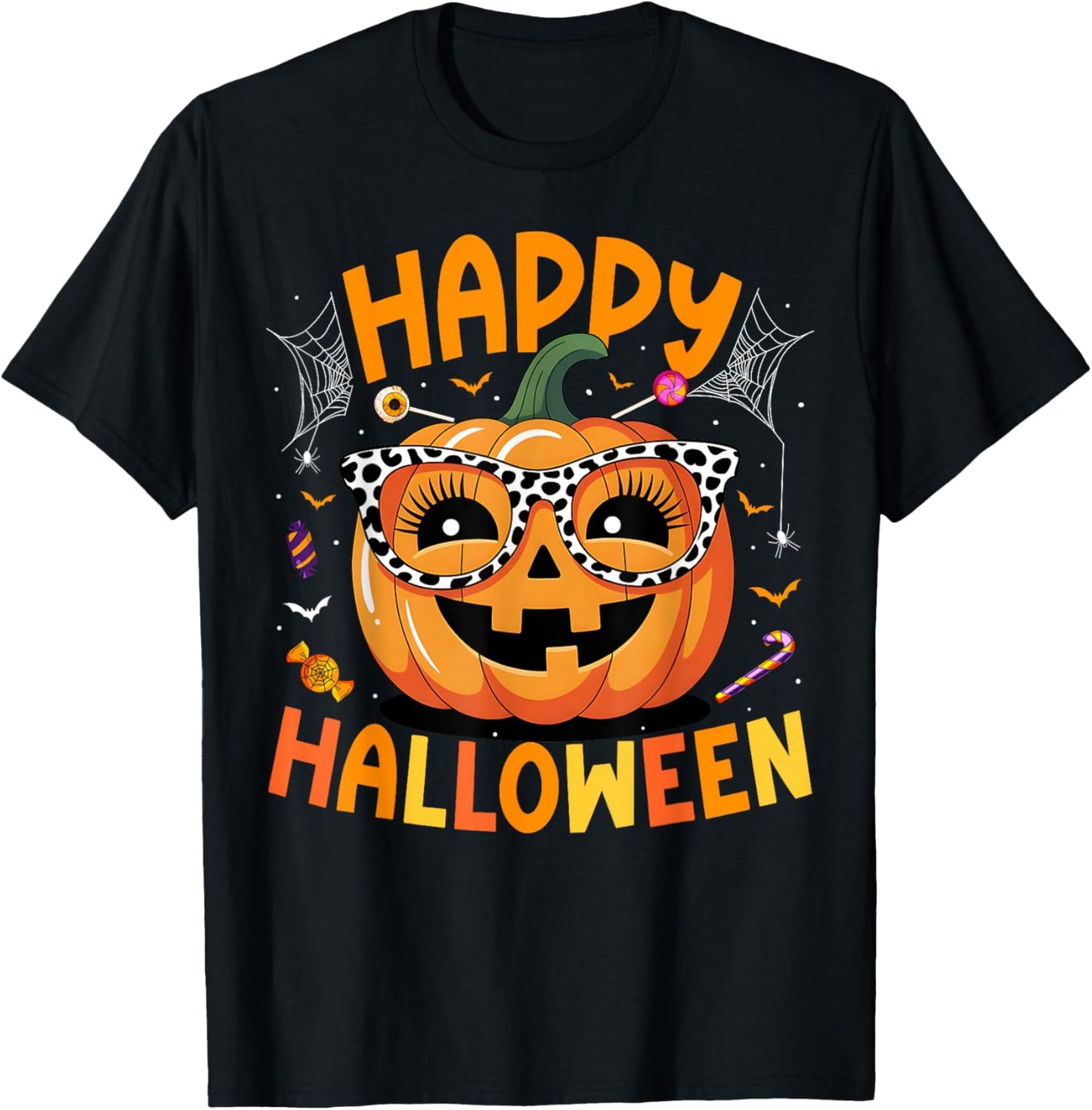 Happy Halloween 2025 Funny Pumpkin Trick Or Treat Men Women