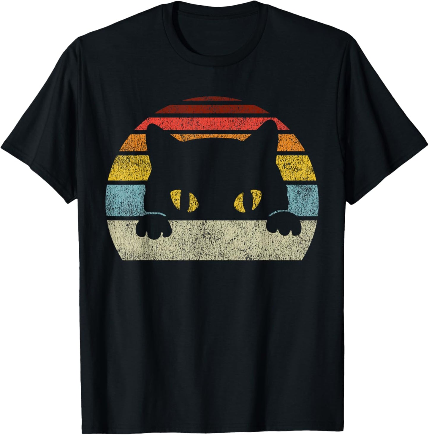 Cat Retro Style Vintage Black Kitten Cute Kitty Cats Lover