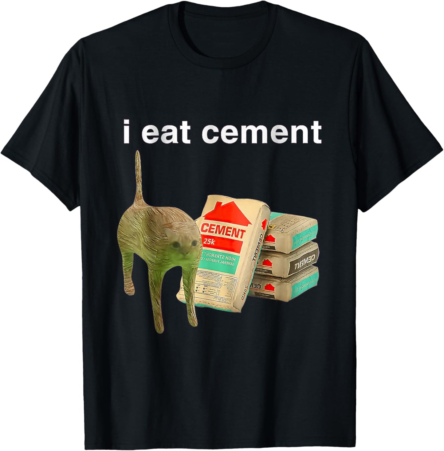 I Eat Cement Cursed Cat Funny Oddly Specific Dank Meme