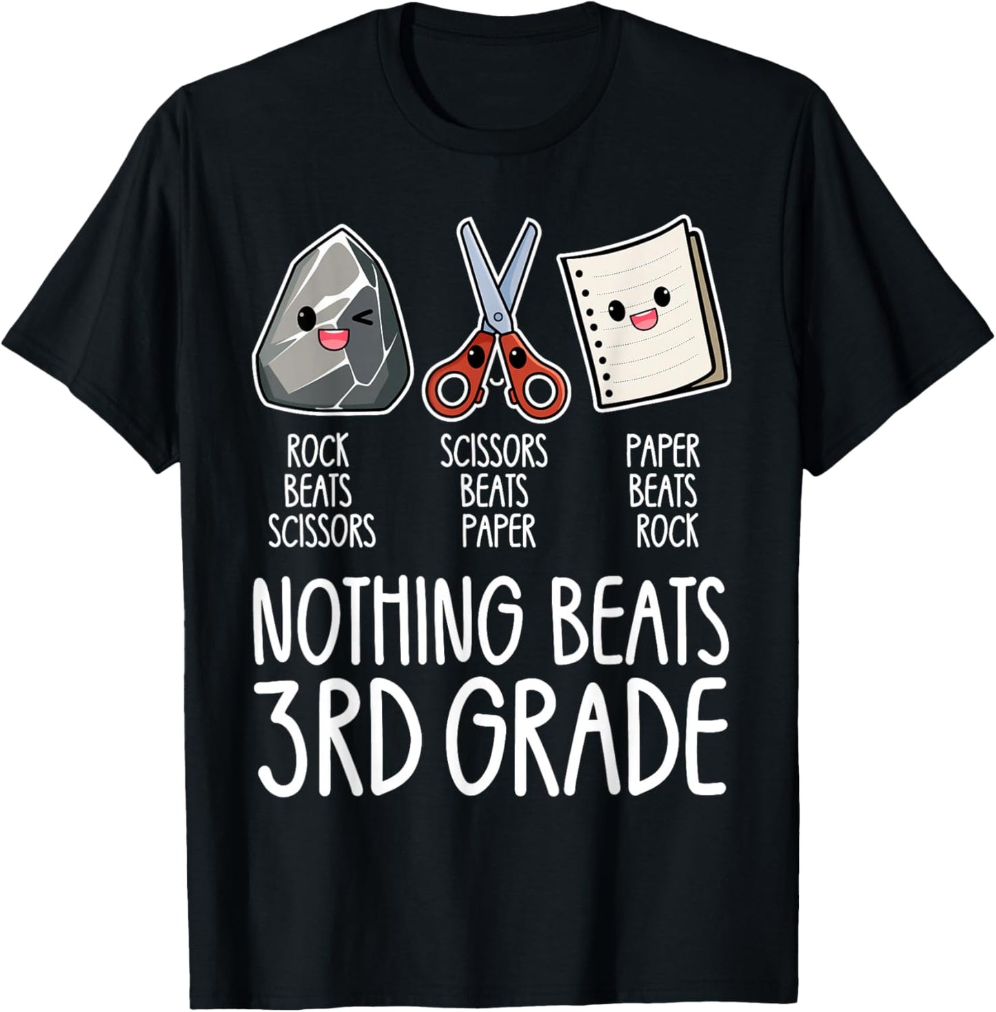 Nothing Beats 3rd Grade Funny Back to School Kids Teachers