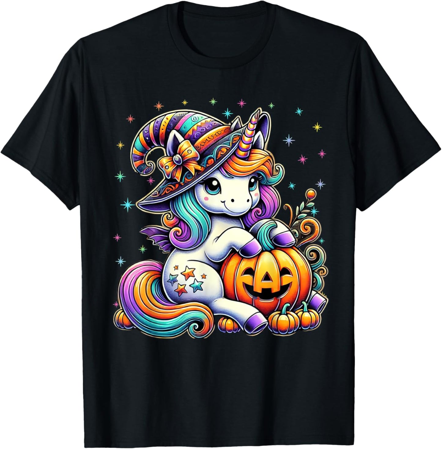 Cute Halloween 2025 Girls Women Kids Witch Unicorn Halloween