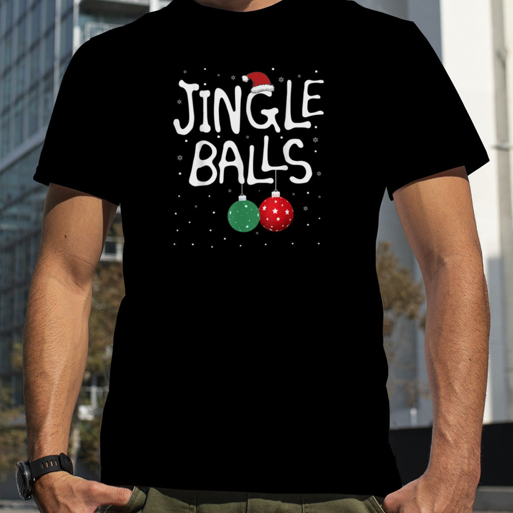 Jingle Balls Tinsel Tits Funny Matching Couple Chestnuts T Shirt B0BM9XZMKQ