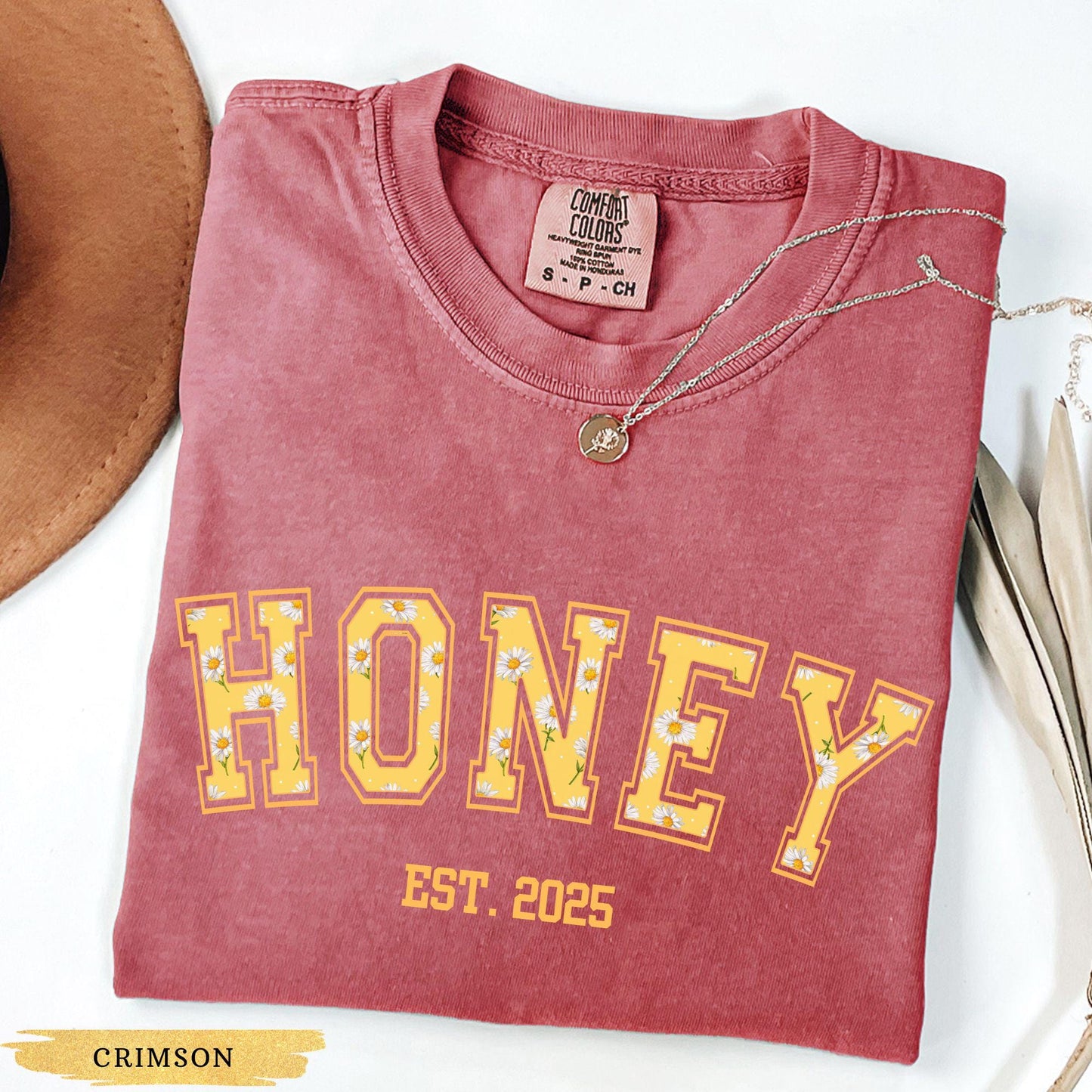 Honey Shirt for Grandma Comfort Colors, New Grandma Gift, Cute Shirt, Floral Nana Shirt, Grandma Gift, Pregnancy Reveal, Mothers Day Shirt
