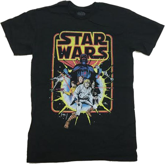 STAR WARS Men's Old School Comic Graphic