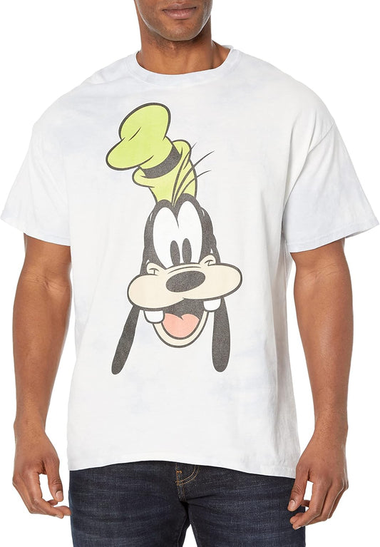 Disney Characters Goofy Big Face Young Men's Short Sleeve Tee Shirt