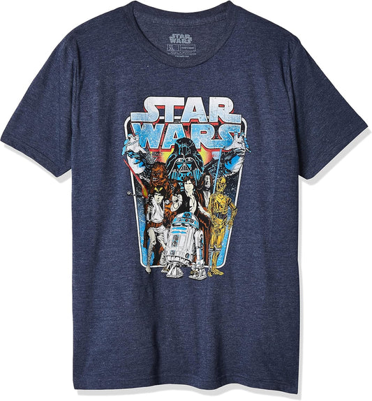 STAR WARS Boys' Big Classic Battle Logo Graphic Tee