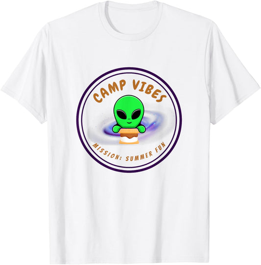 Camp Vibes Alien S\u2019mores Shirt \u2013 Summer Space Squad Tee
