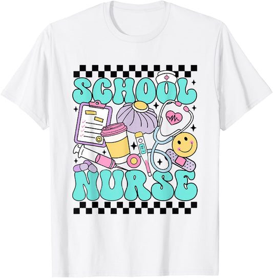 Retro School Nurse Back To School Elementary Nurse Life