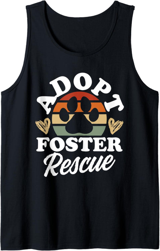 Dog Rescue Shirt Adopt Foster Rescue Animal Rescue Tee Tank Top