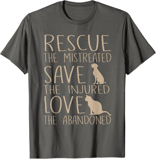 Rescue Save Love   Cute Animal Rescue Dog Cat Lovers