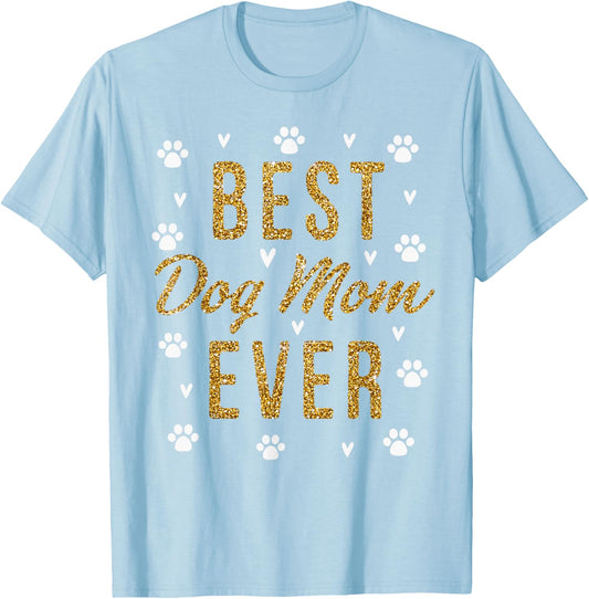 Best Dog Mom Ever Gifts Cute Love Heart Print Dog Mama
