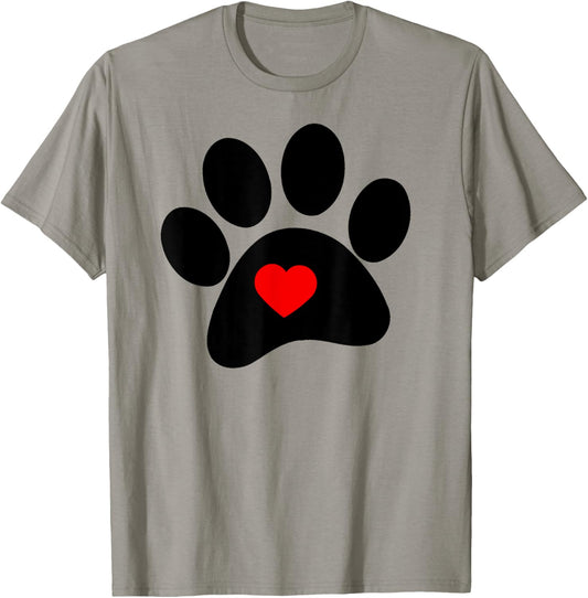 Dog Paw Print Shirt T Shirt for Men Women Girls Kids