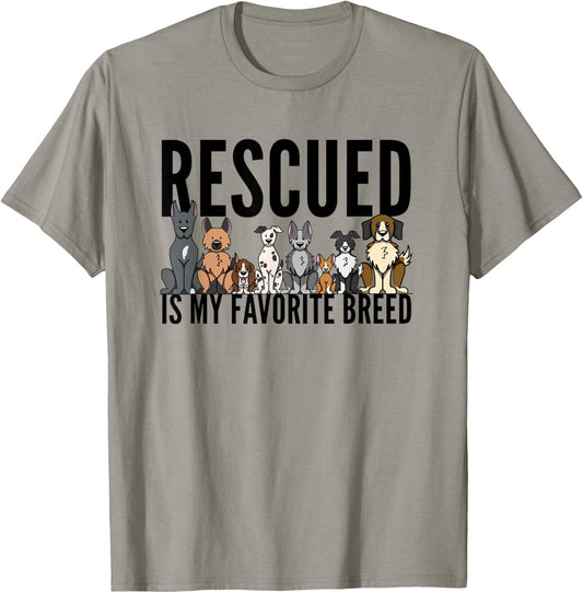 Dog Lovers T Shirt for Women Men Kids   Rescue Dog Shirt
