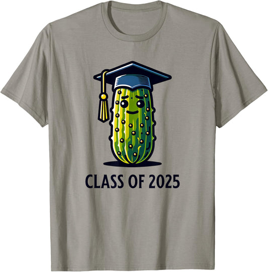 Class of 2025 Graduation Funny Pickle Trendy Retro Graduate