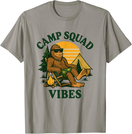 Camp Squad Vibes | Funny Sasquatch Camping