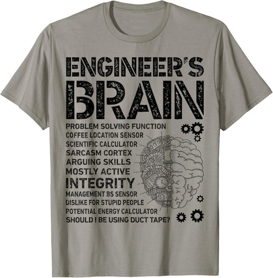 Engineer's Brain Funny Process Engineer Men Engineering Gift