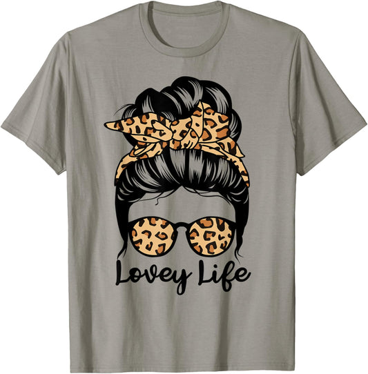 Lovey Life Messy Bun Hair Funny Grandma