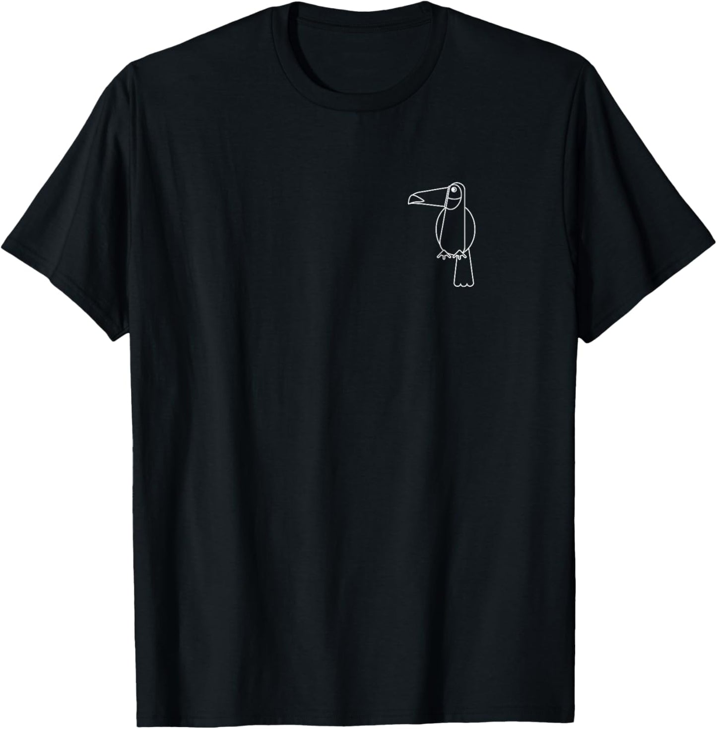 Toucan Icon Minimalist Graphic Tee Shirt