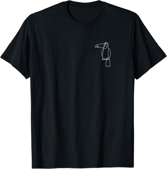 Toucan Icon Minimalist Graphic Tee Shirt