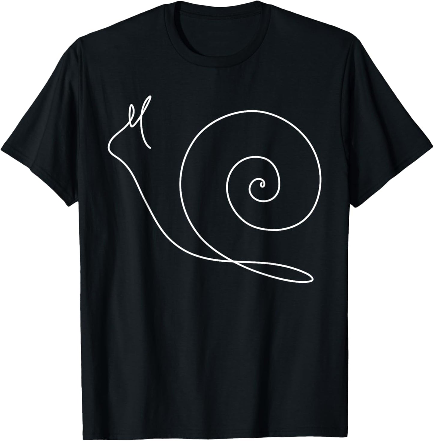 Minimalist Snail Tshirt   Minimalism   Outline Lineart Tee