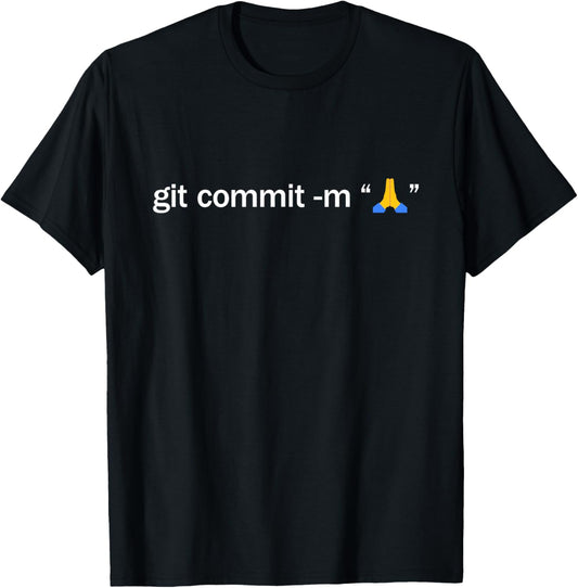 Git Commit Prayer Hands   Programmer Coder Software Engineer