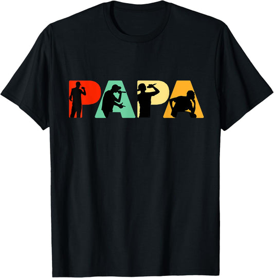 Mens Rapper Dad Shirt, Funny Rapper Papa Father Day