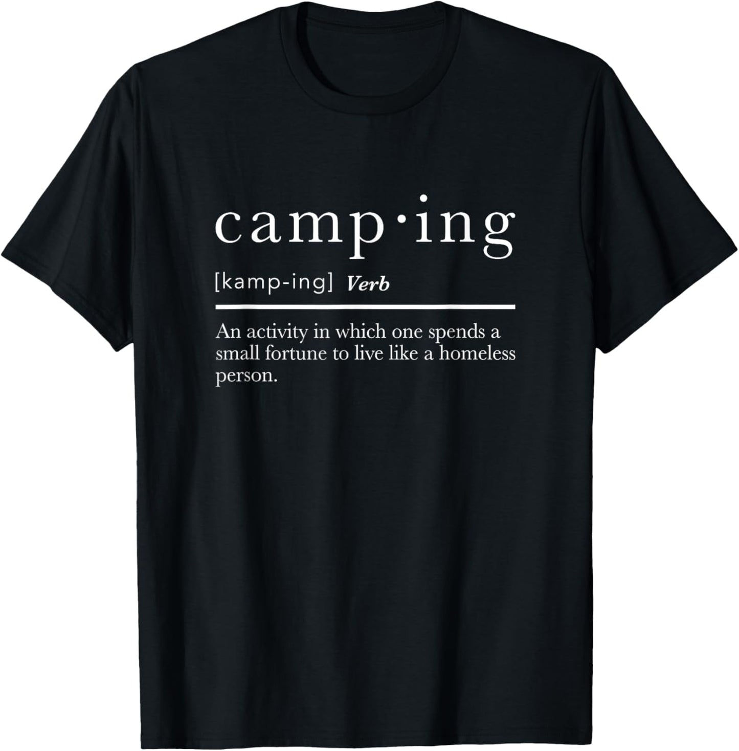 Funny Camping Shirts For Men Women Definition Camp