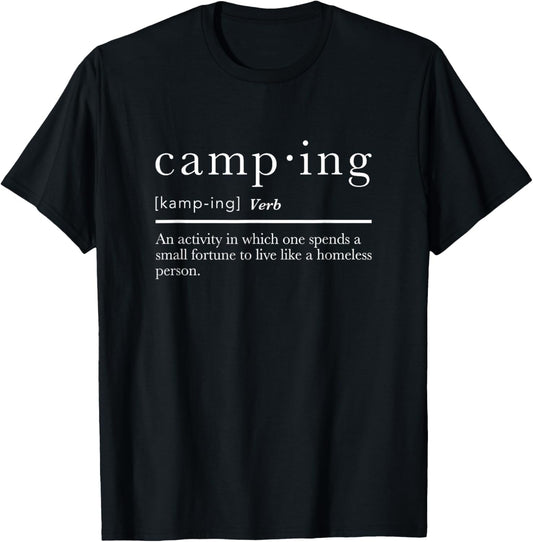 Funny Camping Shirts For Men Women Definition Camp