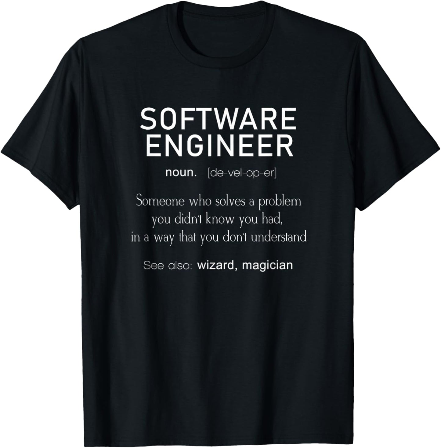 Software Engineer Definition Shirt Coder Definition T Shirt