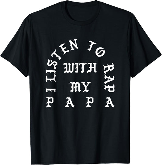 I Listen To Rap With My Papa Cute Little Gangsta Rapper