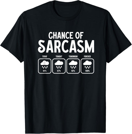Funny Chance Of Sarcasm Weather Forecast Sarcastic Humor