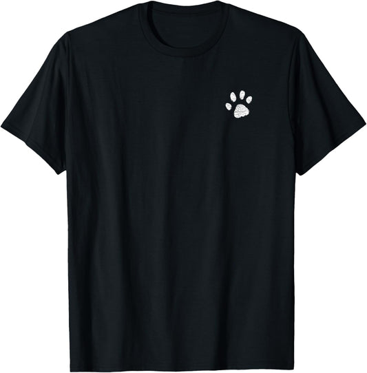 Dog Mom T Shirt | Left Chest Paw Print Women Men Dog Lover