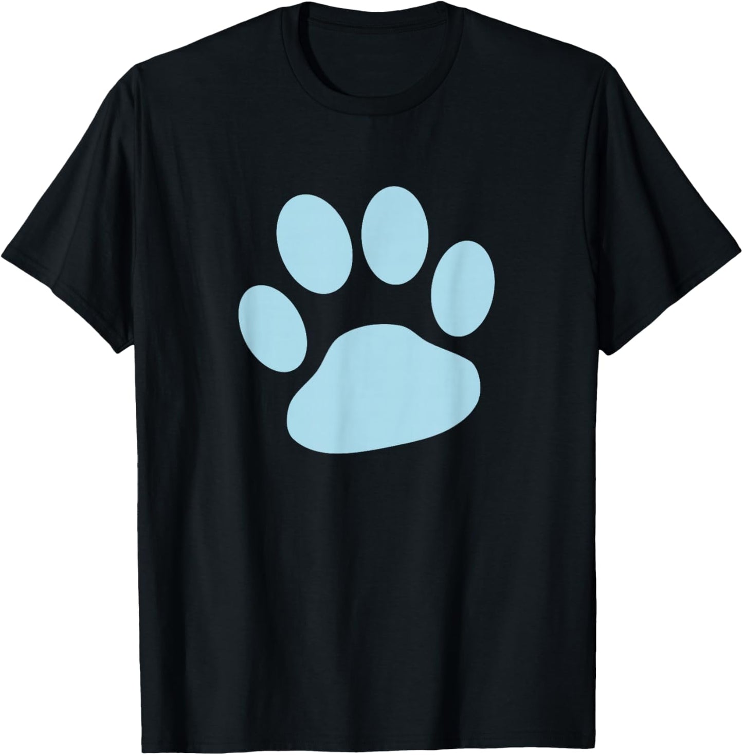 Baby Blue Paw Print T Shirt