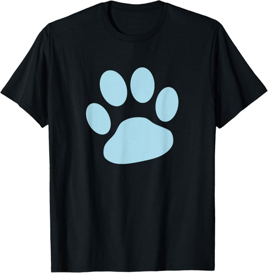 Baby Blue Paw Print T Shirt