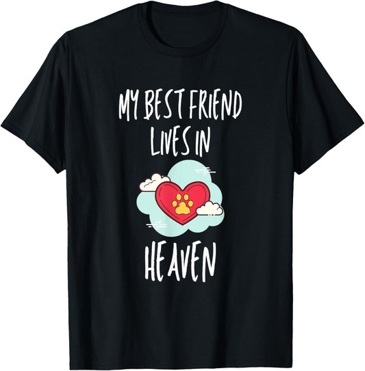 My Best Friend Lives In Heaven Dog Or Cat Memorial Gift