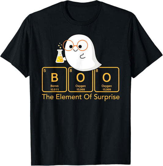 Chemistry Boo The Element Of Surprise Cute Chemist Halloween