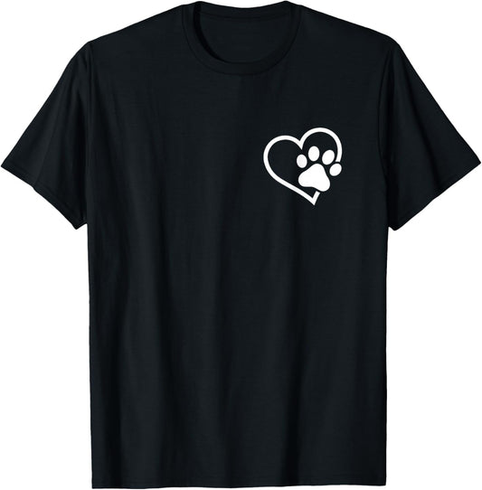 Heart with Paw For Cat or Dog Lovers