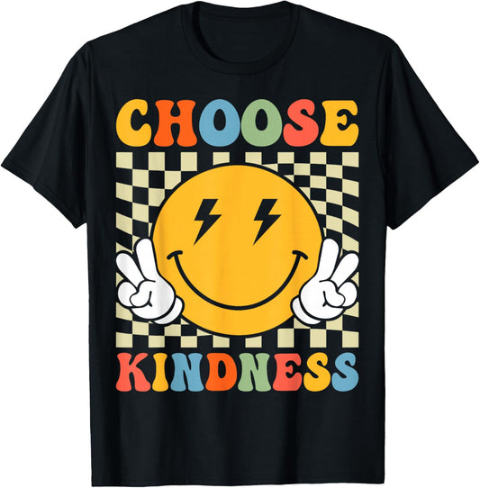 Choose Kindness Retro Groovy Be Kind Inspirational Kids