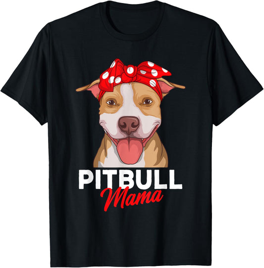 Pittie Mama Pitbull Dog Mom Funny Mothers Day Gifts Men Women Girls Kids