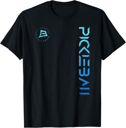 Pickleball Distressed Blue Gradient Casual Design